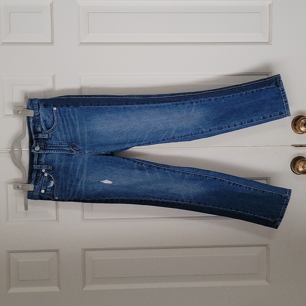 J. Crew womens Two Tone Vintage straight leg jeans sz 25p